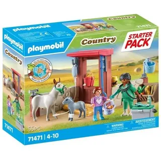 PLAYMOBIL 71471 Tierarzt mit Bauernhoftieren, Bauernhof, 55 Teile, Ab 4 Jahren - Bunt