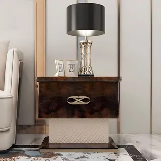 Design Nacht Tisch Tische Konsole Beistell Schlaf Original Zimmer Luxus Konsolen - Braun