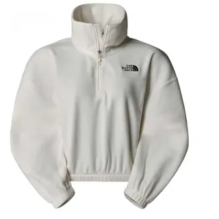 The North Face NF0A89J9QLI W 100 Glacier Half Zip Fleece Sweatshirt Damen White Dune Größe XL