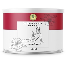 GRÜNE VALERIE® Zuckerpaste Sugaring Paste - Strong 400 ML - Haarentfernung/Enthaarung - Brazilian Sugar Wax - 100% Natürlich - Für Anfänger & Profis - Glatte Haut bis zu 4 Wochen