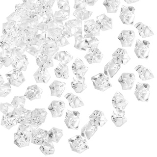 Belle Vous 500Stk Plastik Eiswürfel Deko Diamanten aus Acryl Transparent – 22mm Kristall Deko Acryl Glitzersteine – Diamanten Dekosteine für Hochzeit, Streudeko Diamanten, Tischdeko Diamanten, Party