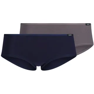 Panty SKINY "Cotton Advantage", Damen, Gr. 36, blauvolcanic selection, Obermaterial: 94% Baumwolle, 6% Elasthan, unifarben, bequem, Unterhosen Panty, bequem, flaches Gummi, hüfthoch, Baumwollmix