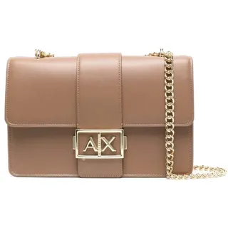 Giorgio Armani Armani Exchange Women's Jodie, Sustainable, Gold Chain Shoulder Strap Crossbody M, Dark Pisco