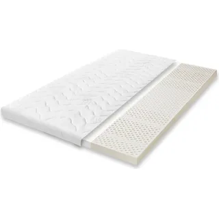 Latex Topper 140x200 Höhe 8 сm Härtegrad H2 mittelfest bis 95 kg (RG 65 kg) Letti Moderni
