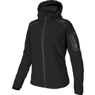 CMP Damen Softshell Hoodie Jacke (Größe XL, schwarz)