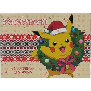 CyP Brands - Pokémon, Adventskalender, 24 Überraschungen, Kindergeschenk, offizielle Marvel-Lizenz, Aktivitäten und Spielzeug, Weihnachten für Jungen und Mädchen