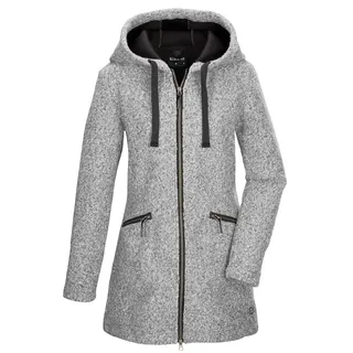 G.I.G.A. DX by killtec GW 87 Wmn Prk_roshana Fleece Parka Fleecemantel Mit Kapuze, Weiß, 42