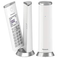 Bild Schnurloses DECT-Telefon KX-TGK212JTW mit 1,5 Zoll LCD-Hintergrundbeleuchtung, weiße Klingeltöne, unerwünschte Anrufe, Eco und Eco Plus, weiß
