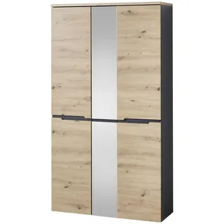 Innostyle Memphis Garderobenschrank 3-türig 120 x 50 x 200 braun