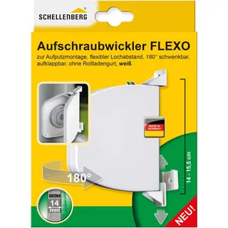 Schellenberg Aufschraubwickler Flexo Mini schwenkbar einstellbar Weiß