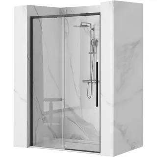 Rea Duschtür Solar 130 Black