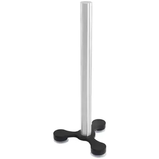 com-four® Küchenrollenhalter stehend mit Saugnapf Standfuß - Papierrollenhalter für die Küche - Rollenhalter aus Edelstahl - Küchenrollenhalterung ohne Bohren - 31 cm (1 Stück - Saugnapf Fuß)