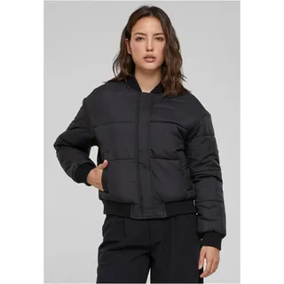 URBAN CLASSICS Ladies Puffer Blouson Jacke, Black, S