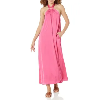 The Drop Maxikleid für Damen, Shaana Neckholder, Rosa (Hot Pink), M