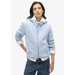 Superdry Kapuzensweatjacke »ESSENTIAL BORG LINED ZIP HOOD« Superdry Blue Fog Marl L