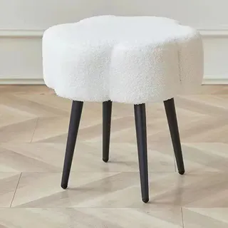 Hocker Stuhl Schminkhocker Frisierhocker Schuhwechselhocker Kleiner Hocker Weiß