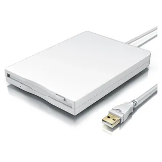 CSL Diskettenlaufwerk, USB 1.1, Externes USB Floppy Laufwerk FDD 1,44MB (3,5) für PC & MAC