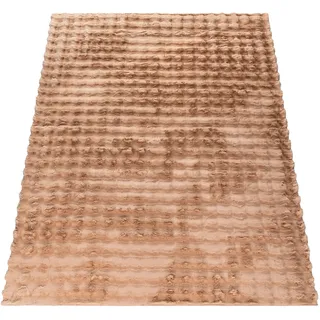 Paco Home »Arnheim 741« rechteckig 34 mm Höhe Uni Farben, modernes Design, besonders weich, Hoch-Tief Effekt,