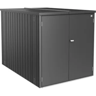 Biohort Minigarage Fahrradbox Dunkelgrau-Metallic