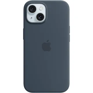 Apple iPhone 15 Silikon Case mit MagSafe blau