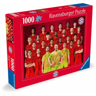 Ravensburger Puzzle 12001221 - FC Bayern München Saison 2024/25 - 1000 Teile Puzzle für Erwachsene und Kinder ab 14 Jahren, Fußball Puzzle, Fußball Geschenke