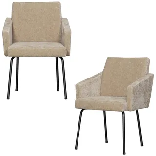 Livetastic Armlehnstuhl-Set Textil khaki