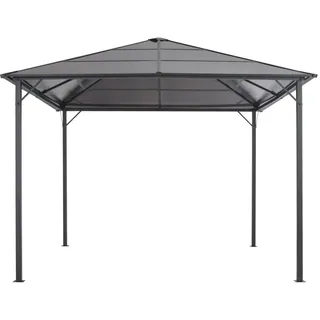 vidaXL Gartenpavillon mit Dach Aluminium 3×3 m Anthrazit - Schwarz