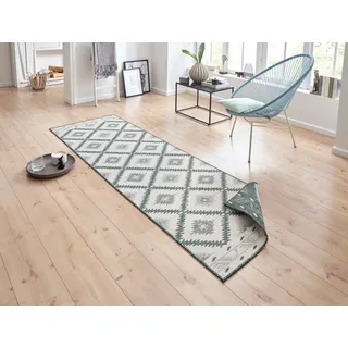 HANSE Home Teppich "Malibu Wendeteppich" rechteckig 5 mm Höhe In-& Outdoor, Wetterfest, Balkon, Läufer, Wohnzimmer, Wasserfest, grün