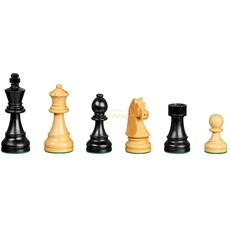 Bild 2008 - Schachfiguren Arcadius, Königshöhe 95 mm, schwarz natur
