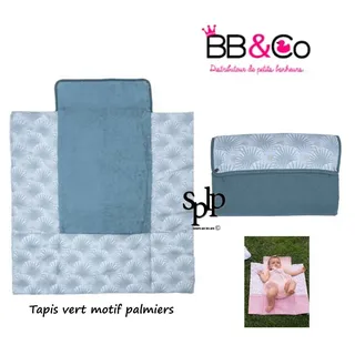 BB & Co Teppich Wickel- Klappbar Mit Taschen Liberty Grün Se Transporte Überall