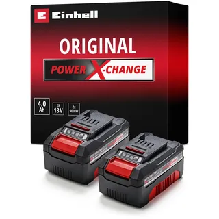 Einhell Power X-Change Werkzeug-Akku 18V, 4.0Ah, Li-Ionen, 2 Stück (4511489)