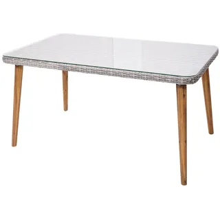 Mendler Gartentisch 150 x 90 x 78 cm Grau