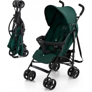 Kinderkraft TIK - Spazierbuggy Regenschirm - ultraleicht (6,5 kg) - zusammenklappbar - Liegeposition - nicht durchstoßbare Reifen - Grün - Grün