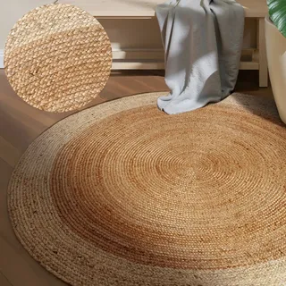 HANSE Home Teppich »Jutta Juteteppich« rund 9 mm Höhe 100% Jutefaser, Natur, Wohnzimmer, Esszimmer, Flur, Boho, Skandi