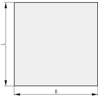 Glasbodenplatte -  1000 x 1000 - klar