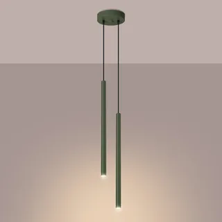 Sollux PASTELO 2-flg. 15 cm Olivgrün/Stahl