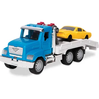 Driven by Battat Abschleppwagen, 18 cm, mit Lichtern und Geräuschen | Mit 1 Abschleppwagen und 1 Auto, Rampe, Flaschenzug sowie zu öffnenden Türen und Motorhaube, Mit Fahrzeug und Auto, 3+ Jahre