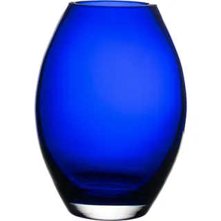 Barski Glas – handgefertigt – 20,3 cm H – (20,3 cm hoch) – Fassvase – Kobaltblau