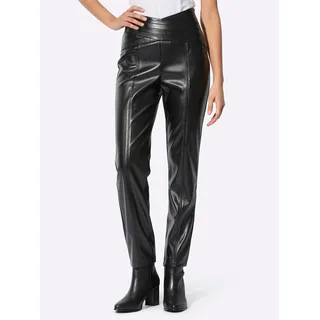 CREATION L creation L, Lederimitathose, schwarz,