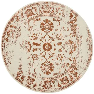 benuta Vintage-Teppich Suki ø 120 cm rund , Kunststoff , Vintage , Rund , 120x120 cm , Oeko-Tex® Standard 100 , für Fußbodenheizung geeignet, in verschiedenen Größen erhältlich, pflegeleicht , Teppiche und Böden, Teppiche, Vintageteppiche