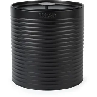 Russell Hobbs RH03269EU7 Ribbed Brotkasten – Brotkasten aus Metall, großer Küchenkanister, Aufbewahrung auf der Arbeitsplatte, langlebiger Stahl, Deckel mit Deckel, leicht zu reinigen, Schwarz