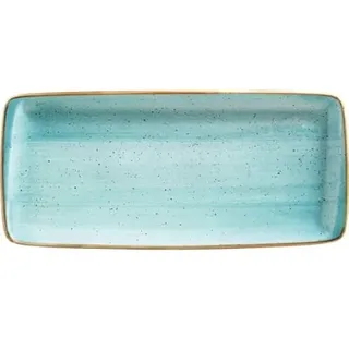 »Aura« Platte rechteckig, aqua, Länge: 340 mm, Breite: 160 mm, 12 Stück