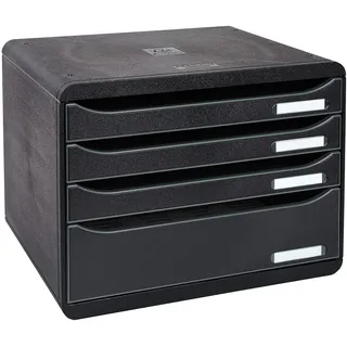 Exacompta Ablagebox EcoBlack 30,5 x 38,8 x 29 cm 27-tlg. schwarz