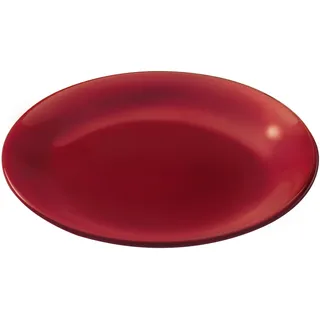 Kuhn Rikon 32214 Teller, Ton, rot, 19 cm
