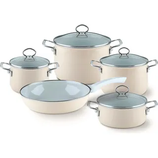 RIESS Nouvelle Avorio Topf-Set 5-tlg. Kochtopf + Suppentopf