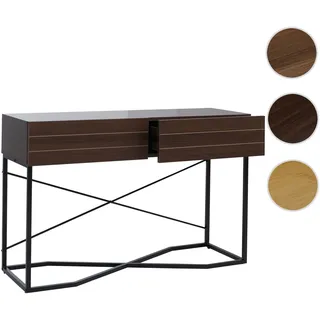 Konsolentisch HWC-P47, Telefontisch Beistelltisch Ablagetisch, Schublade Melamin Industrial 81x120x4