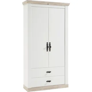Home Affaire Florenz Garderobenschrank 107 x 38 x 200 cm weiß