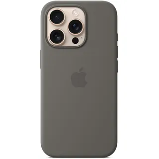 Apple iPhone 16 Pro Silikon Case Steingrau