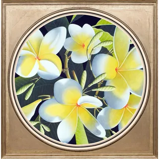 queence Acrylglasbild »Gelbe Blüten«, Blumen-Blumenbilder-Kunst-Pflanzen-Pflanzenbilder-Gemälde, Fine Art-Print in Galeriequalität, bunt