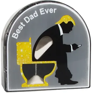 Toilet Timer Sanduhr Mann, XiXiRan 5 Minuten Sand Toilette Sanduhr Timer Kinder, Hourglass Stundenglas Sauna Sanduhr eieruhr, Lustige Geschenke, Toiletten Dekoration Gold, Schwarz
